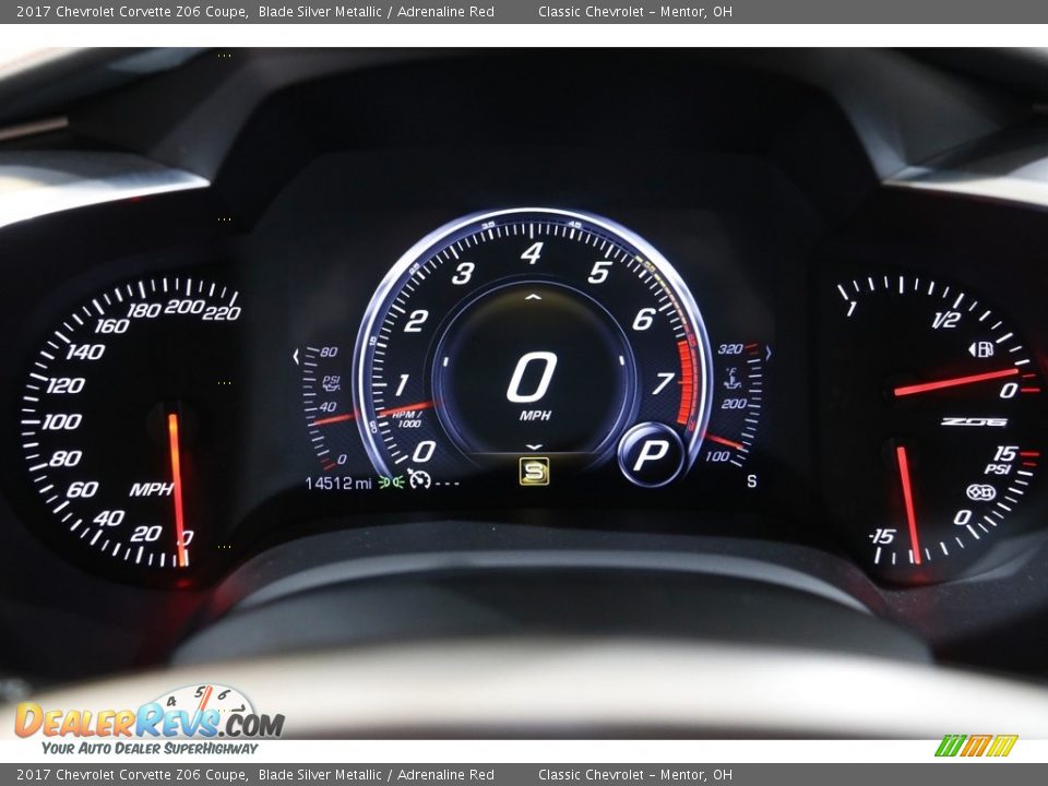 2017 Chevrolet Corvette Z06 Coupe Gauges Photo #8