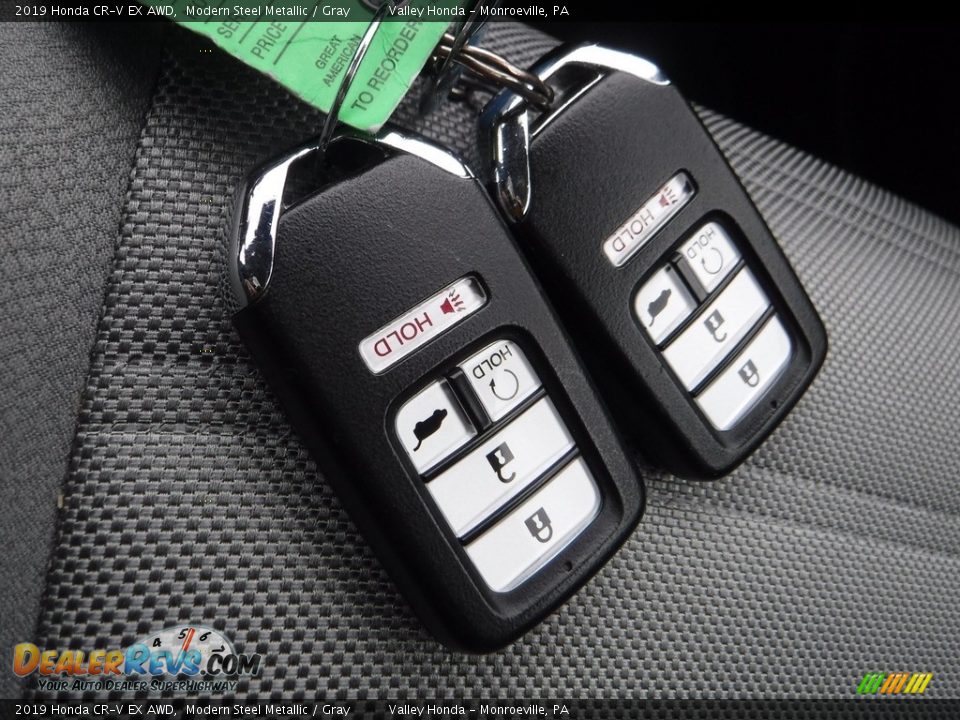 2019 Honda CR-V EX AWD Modern Steel Metallic / Gray Photo #29