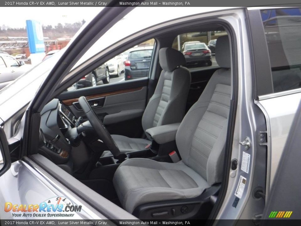 2017 Honda CR-V EX AWD Lunar Silver Metallic / Gray Photo #14