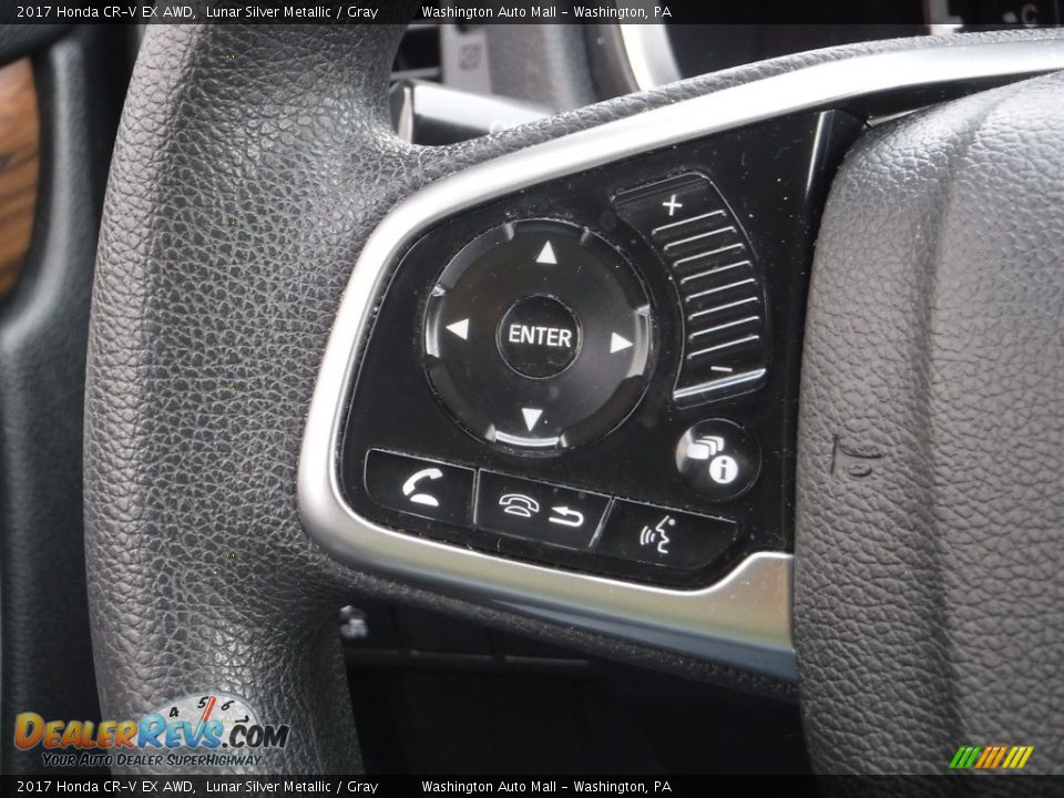 2017 Honda CR-V EX AWD Lunar Silver Metallic / Gray Photo #25