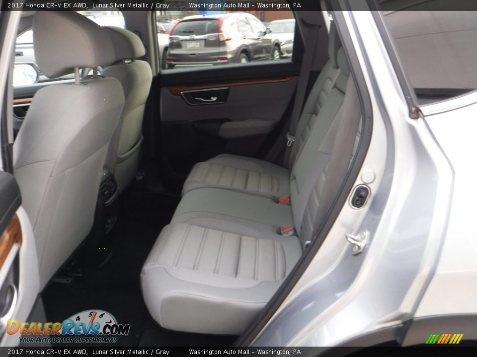 2017 Honda CR-V EX AWD Lunar Silver Metallic / Gray Photo #28