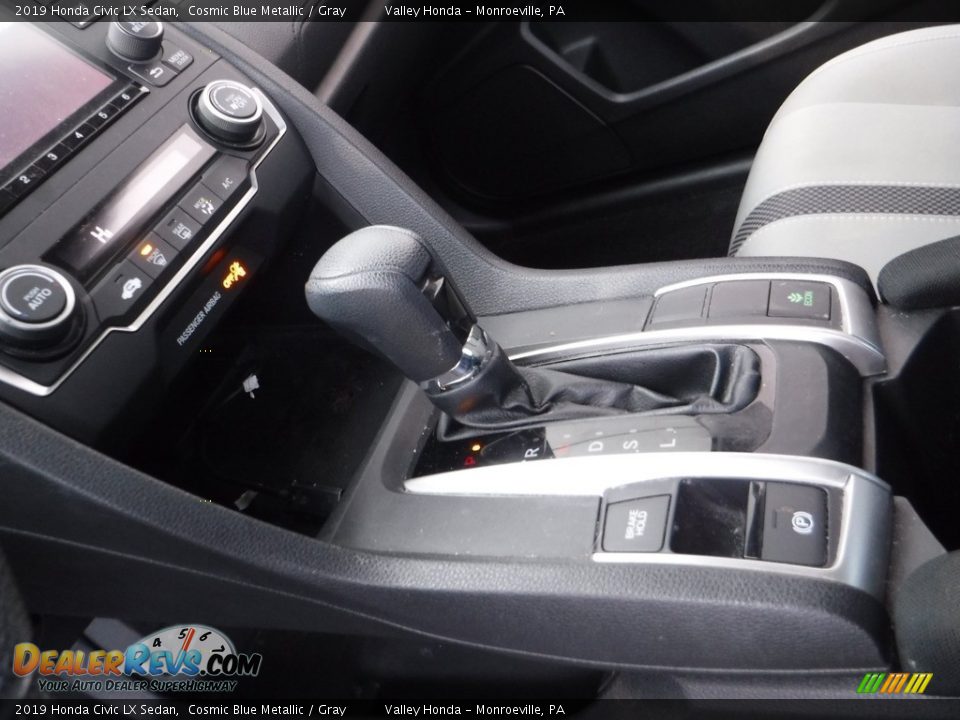 2019 Honda Civic LX Sedan Cosmic Blue Metallic / Gray Photo #14