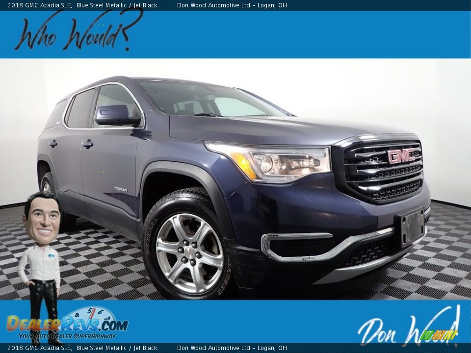 2018 GMC Acadia SLE Blue Steel Metallic / Jet Black Photo #1