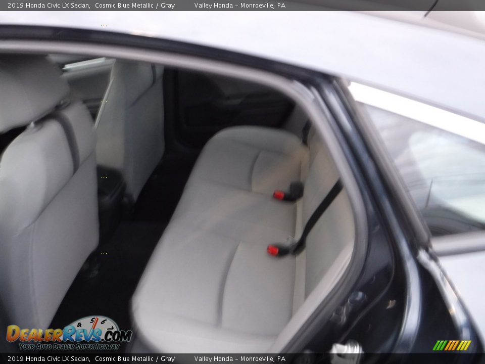 2019 Honda Civic LX Sedan Cosmic Blue Metallic / Gray Photo #20
