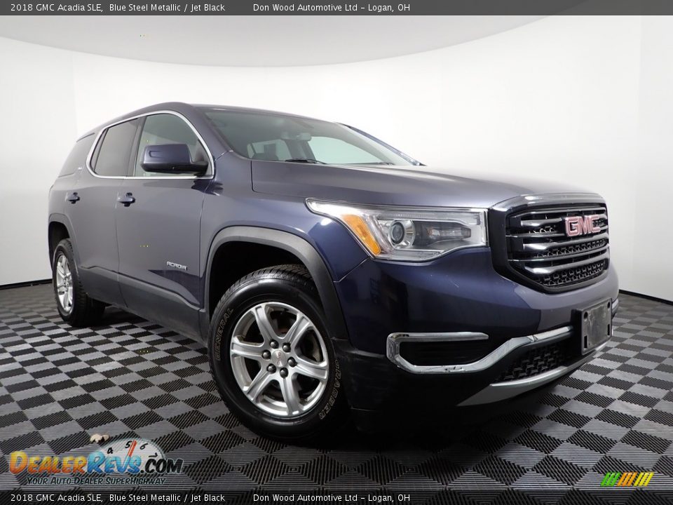 2018 GMC Acadia SLE Blue Steel Metallic / Jet Black Photo #3