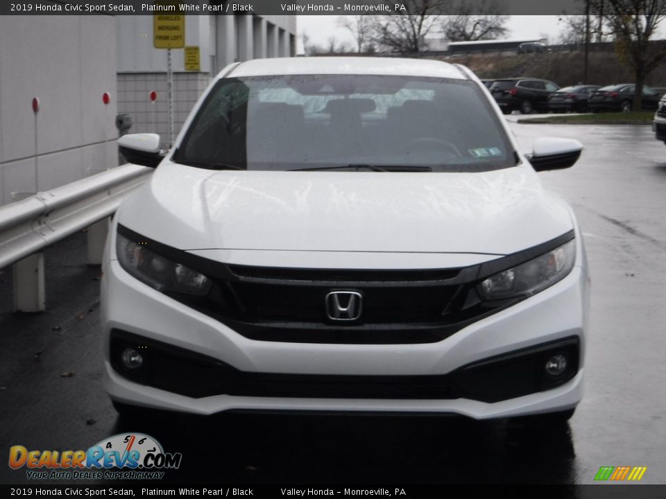 2019 Honda Civic Sport Sedan Platinum White Pearl / Black Photo #4