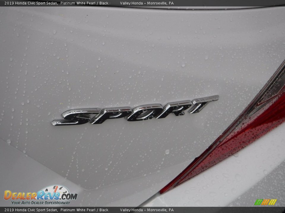 2019 Honda Civic Sport Sedan Platinum White Pearl / Black Photo #8