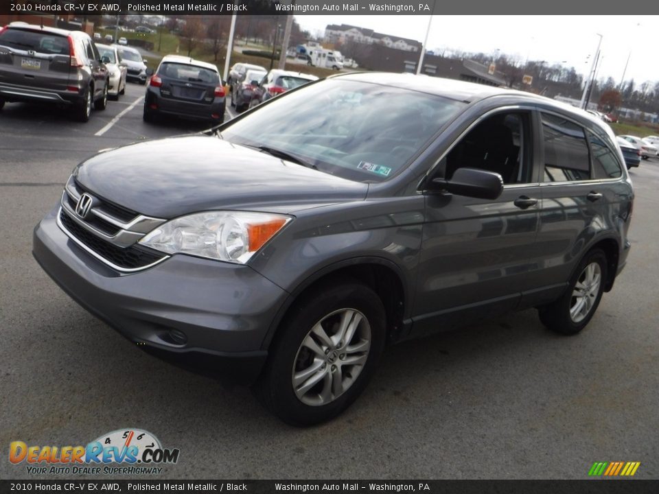 2010 Honda CR-V EX AWD Polished Metal Metallic / Black Photo #6
