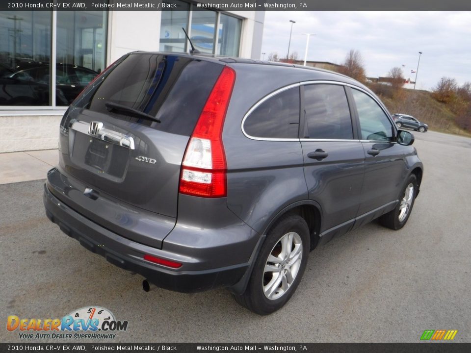 2010 Honda CR-V EX AWD Polished Metal Metallic / Black Photo #10