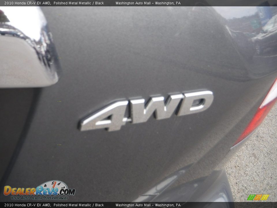 2010 Honda CR-V EX AWD Polished Metal Metallic / Black Photo #11