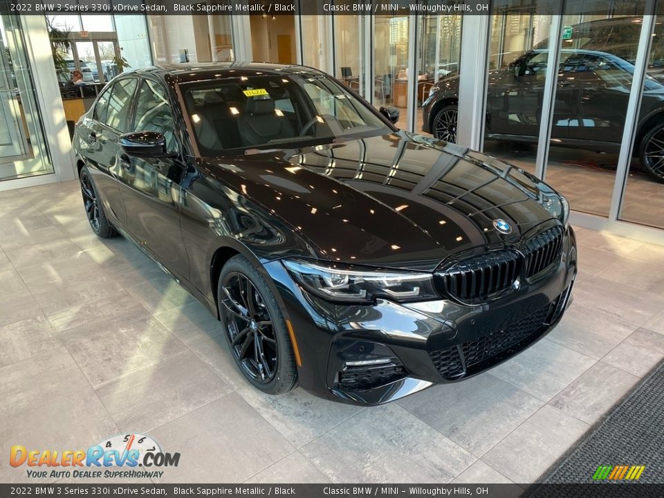 2022 BMW 3 Series 330i xDrive Sedan Black Sapphire Metallic / Black Photo #1