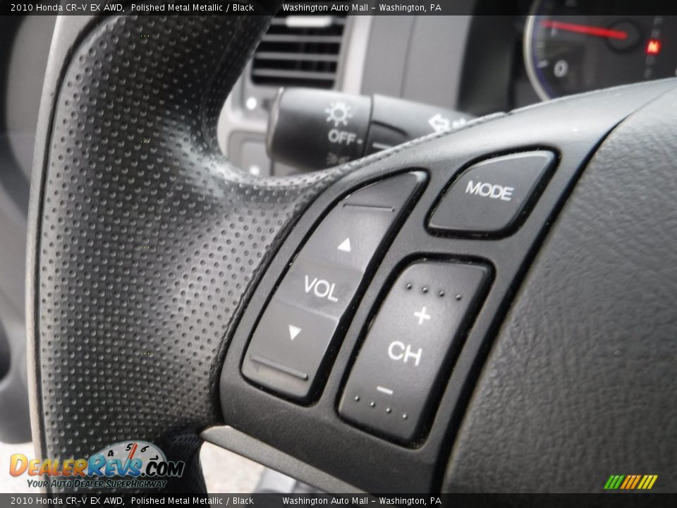 2010 Honda CR-V EX AWD Polished Metal Metallic / Black Photo #18