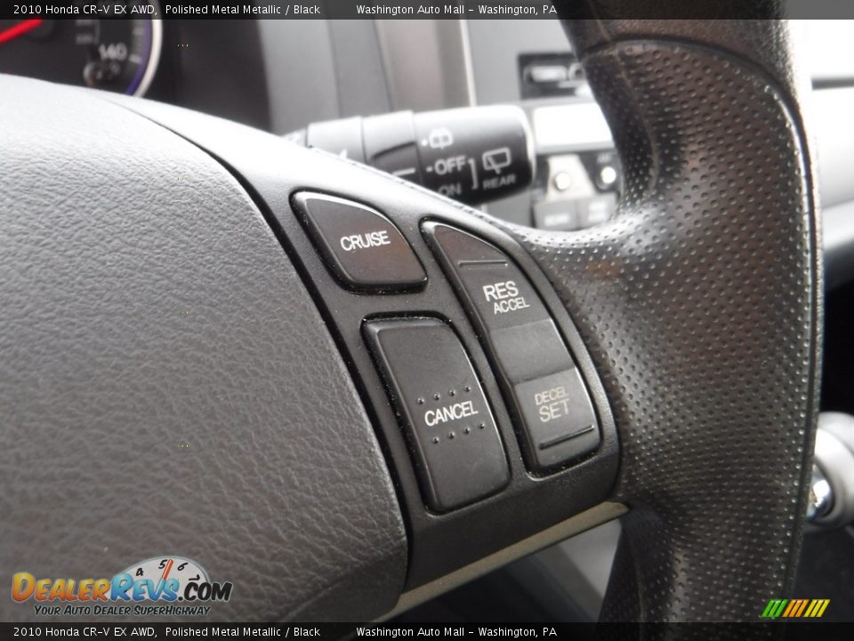 2010 Honda CR-V EX AWD Polished Metal Metallic / Black Photo #19