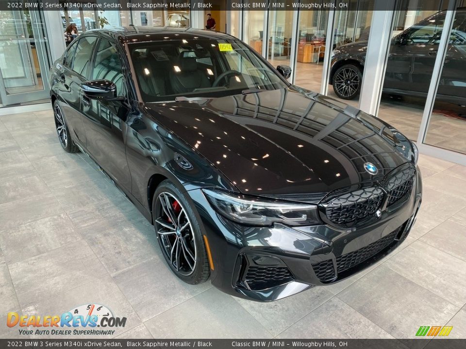 2022 BMW 3 Series M340i xDrive Sedan Black Sapphire Metallic / Black Photo #1