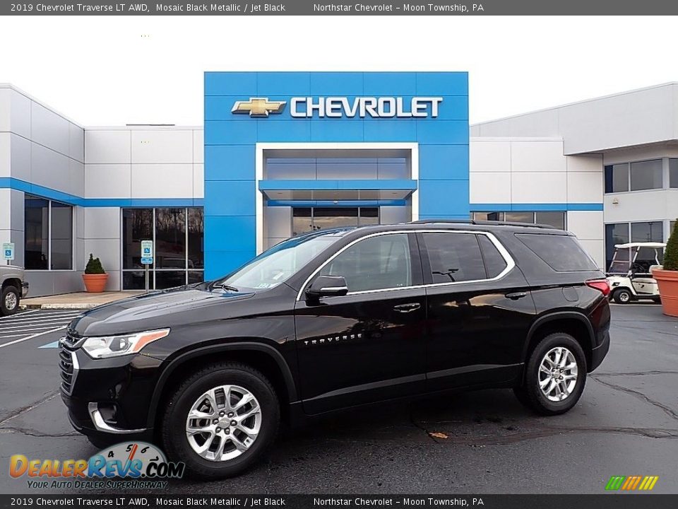 2019 Chevrolet Traverse LT AWD Mosaic Black Metallic / Jet Black Photo #1