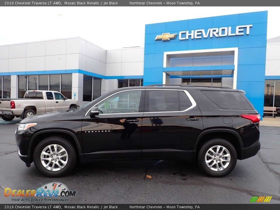2019 Chevrolet Traverse LT AWD Mosaic Black Metallic / Jet Black Photo #3
