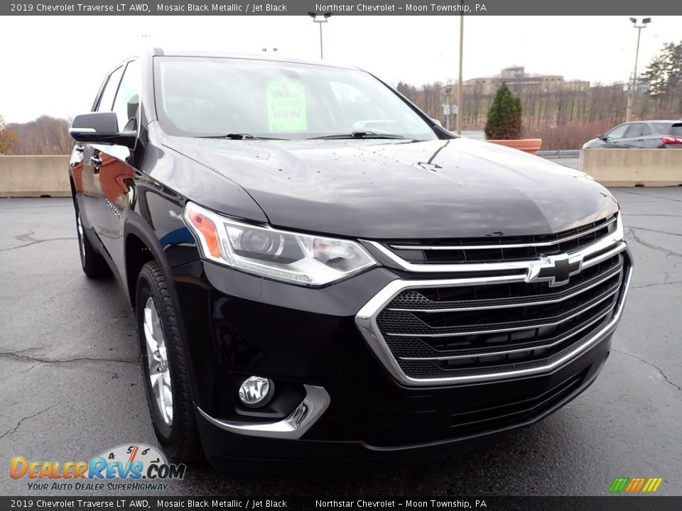 2019 Chevrolet Traverse LT AWD Mosaic Black Metallic / Jet Black Photo #12