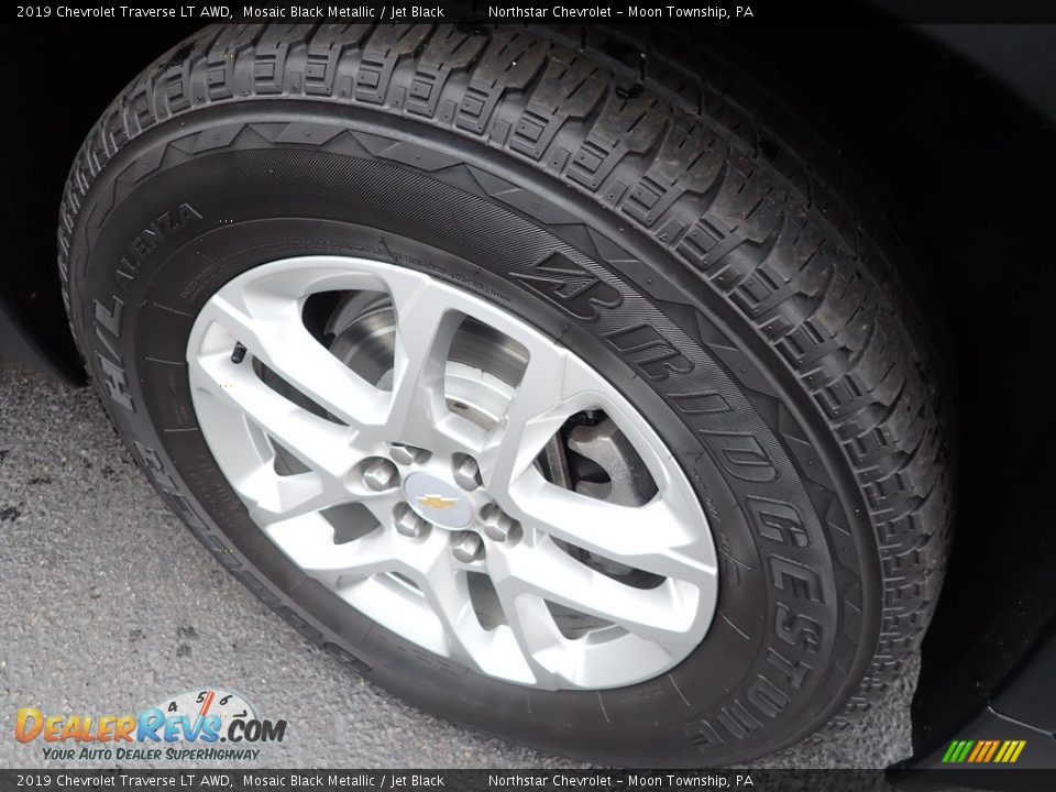 2019 Chevrolet Traverse LT AWD Mosaic Black Metallic / Jet Black Photo #14