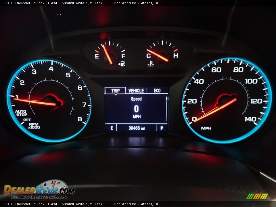 2018 Chevrolet Equinox LT AWD Summit White / Jet Black Photo #30