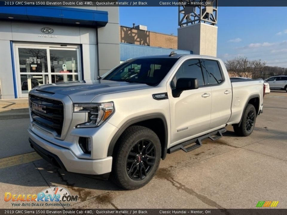 2019 GMC Sierra 1500 Elevation Double Cab 4WD Quicksilver Metallic / Jet Black Photo #1