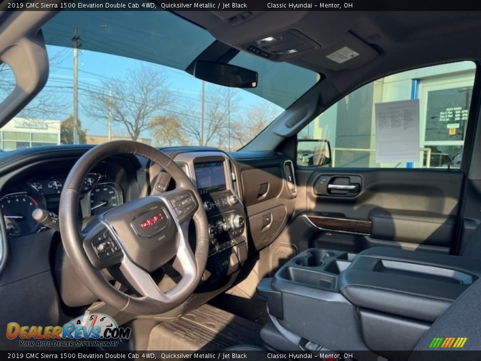 2019 GMC Sierra 1500 Elevation Double Cab 4WD Quicksilver Metallic / Jet Black Photo #3