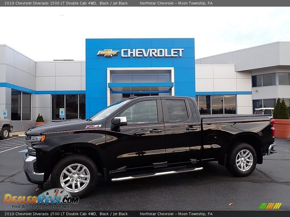 2019 Chevrolet Silverado 1500 LT Double Cab 4WD Black / Jet Black Photo #1