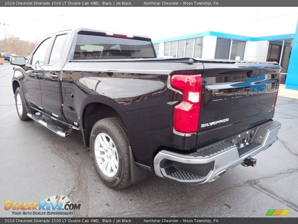 2019 Chevrolet Silverado 1500 LT Double Cab 4WD Black / Jet Black Photo #4