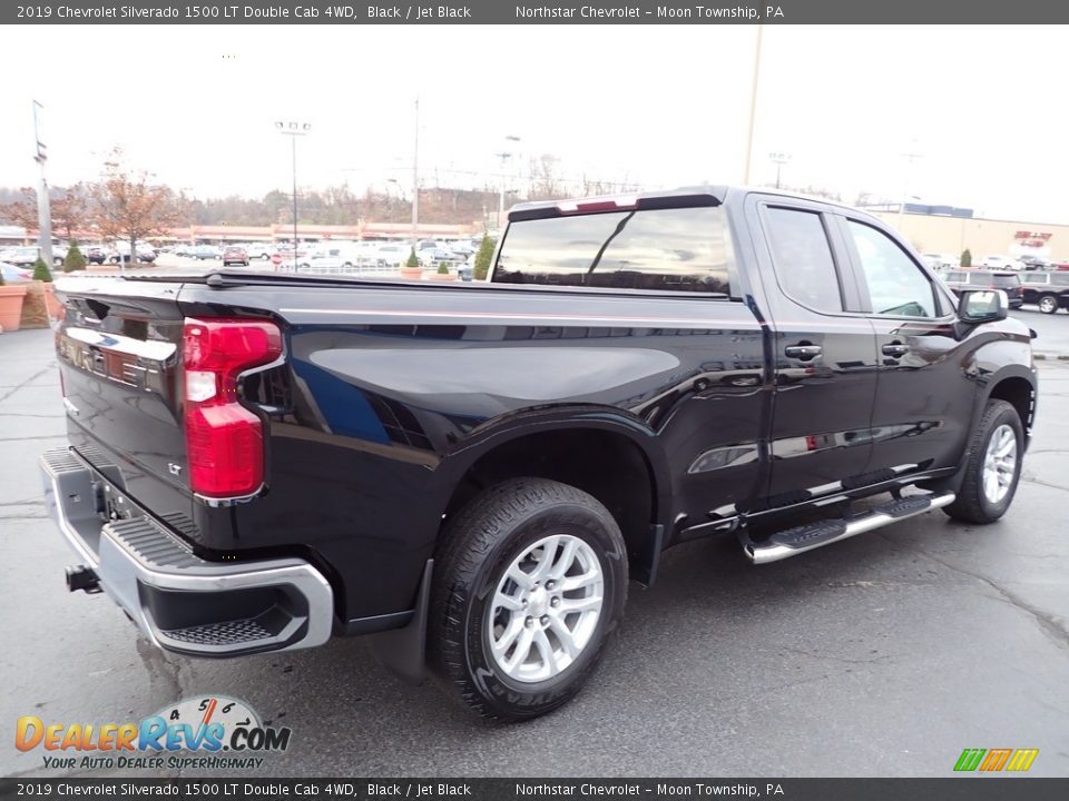 2019 Chevrolet Silverado 1500 LT Double Cab 4WD Black / Jet Black Photo #8