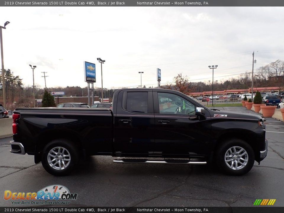 2019 Chevrolet Silverado 1500 LT Double Cab 4WD Black / Jet Black Photo #9