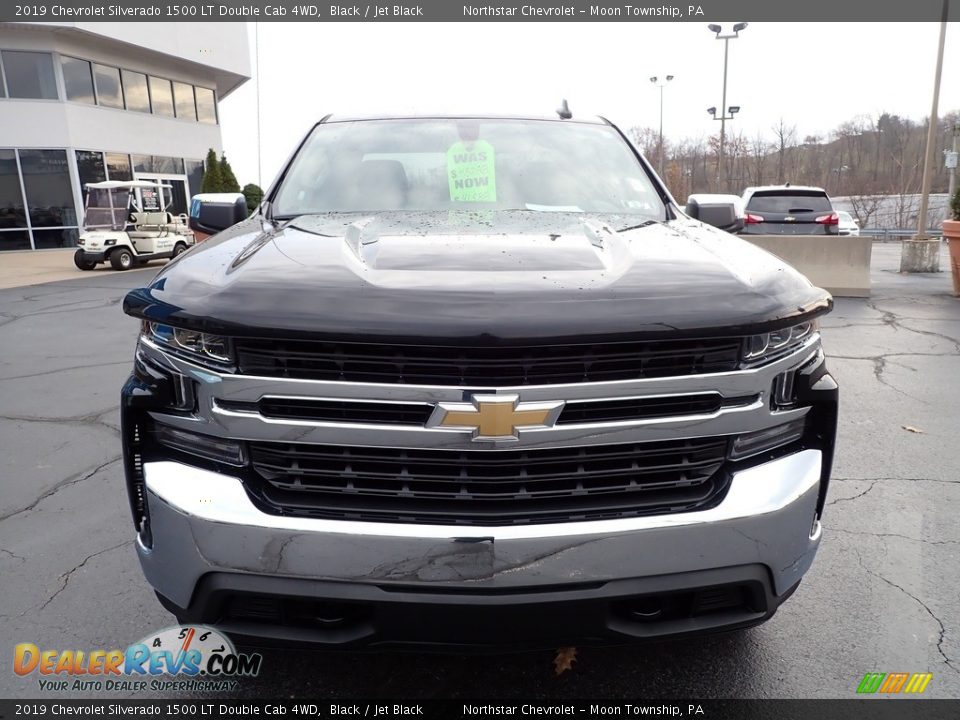 2019 Chevrolet Silverado 1500 LT Double Cab 4WD Black / Jet Black Photo #12