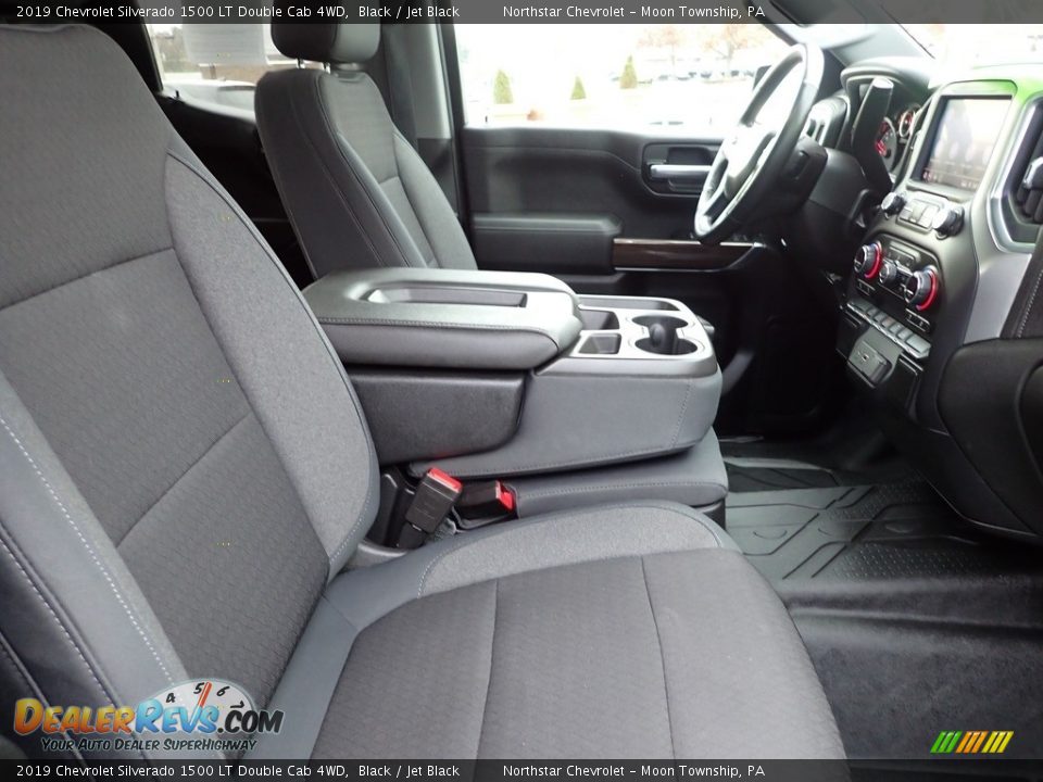 2019 Chevrolet Silverado 1500 LT Double Cab 4WD Black / Jet Black Photo #14