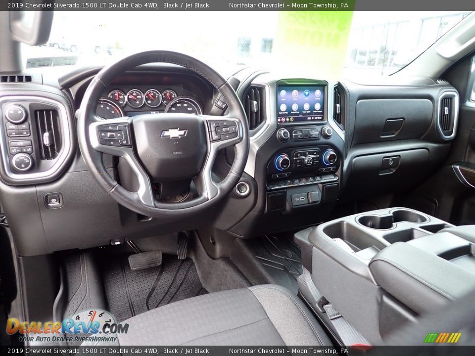 2019 Chevrolet Silverado 1500 LT Double Cab 4WD Black / Jet Black Photo #21