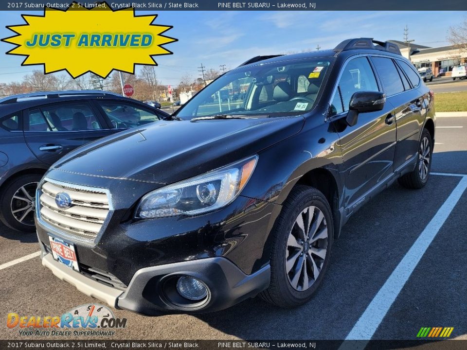2017 Subaru Outback 2.5i Limited Crystal Black Silica / Slate Black Photo #1