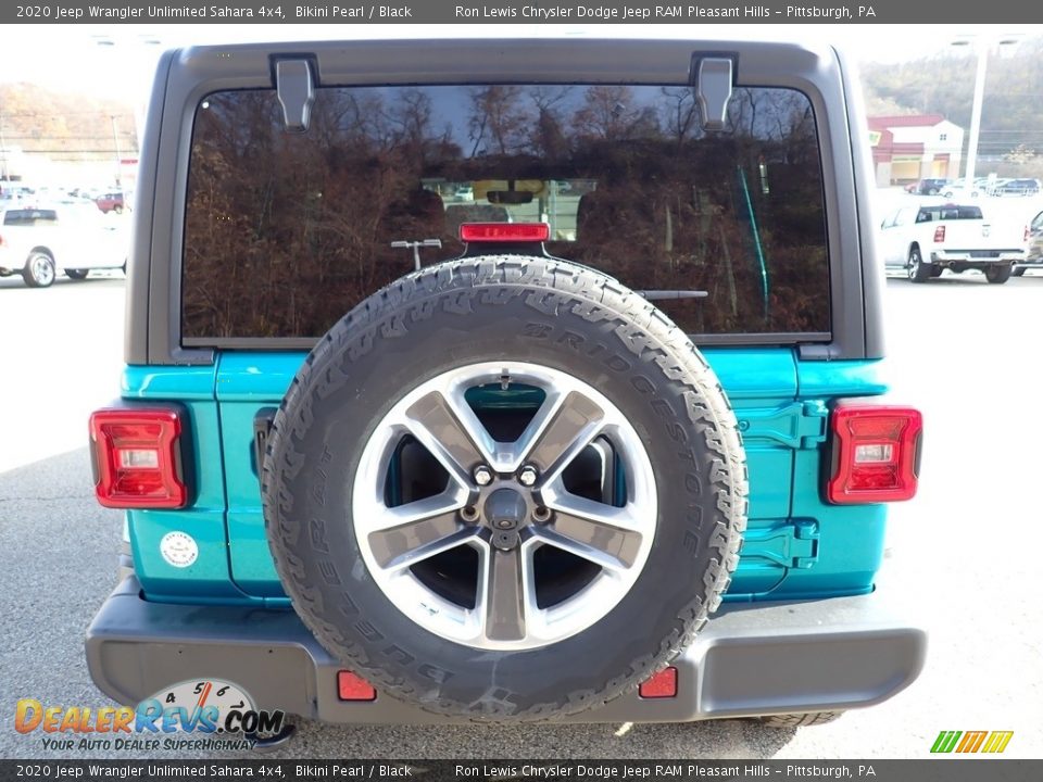 2020 Jeep Wrangler Unlimited Sahara 4x4 Bikini Pearl / Black Photo #4