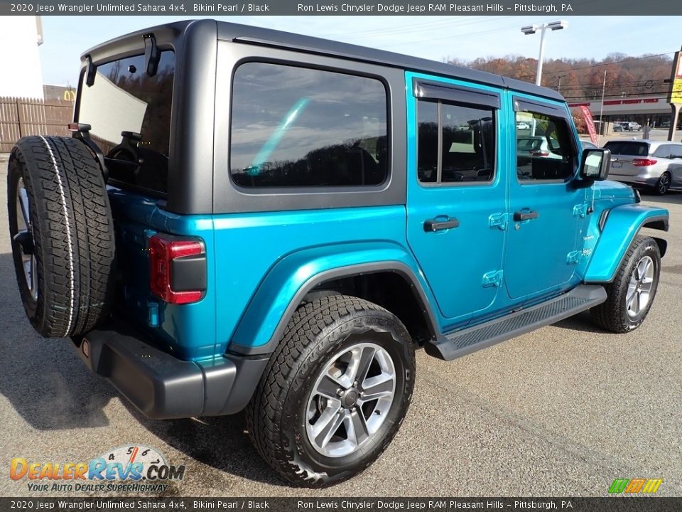 2020 Jeep Wrangler Unlimited Sahara 4x4 Bikini Pearl / Black Photo #6