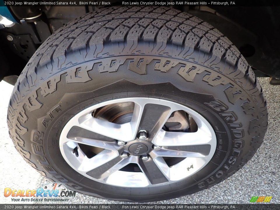 2020 Jeep Wrangler Unlimited Sahara 4x4 Bikini Pearl / Black Photo #10