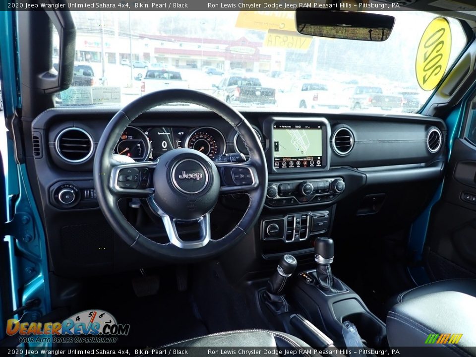 2020 Jeep Wrangler Unlimited Sahara 4x4 Bikini Pearl / Black Photo #13