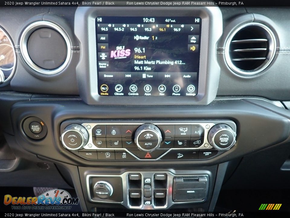 2020 Jeep Wrangler Unlimited Sahara 4x4 Bikini Pearl / Black Photo #18