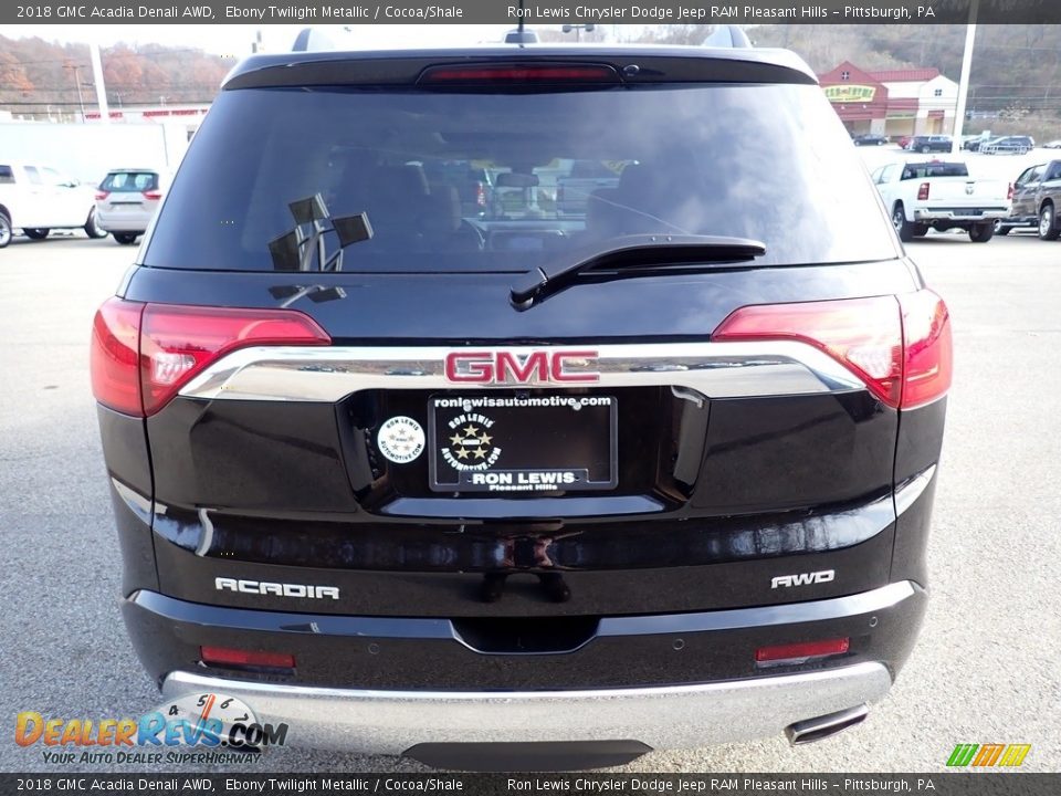 2018 GMC Acadia Denali AWD Ebony Twilight Metallic / Cocoa/Shale Photo #4