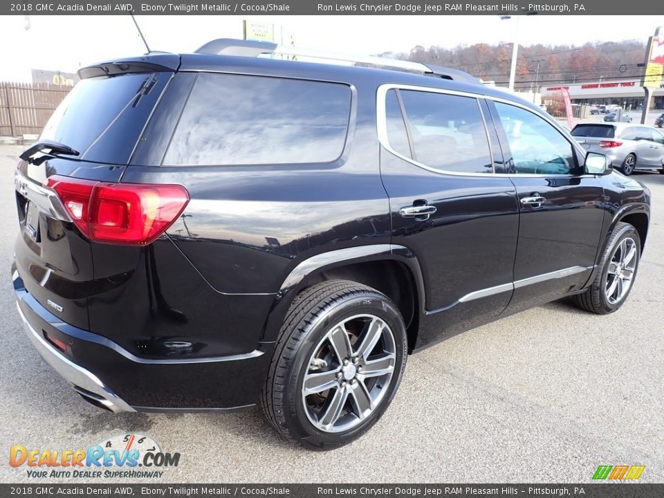 2018 GMC Acadia Denali AWD Ebony Twilight Metallic / Cocoa/Shale Photo #6