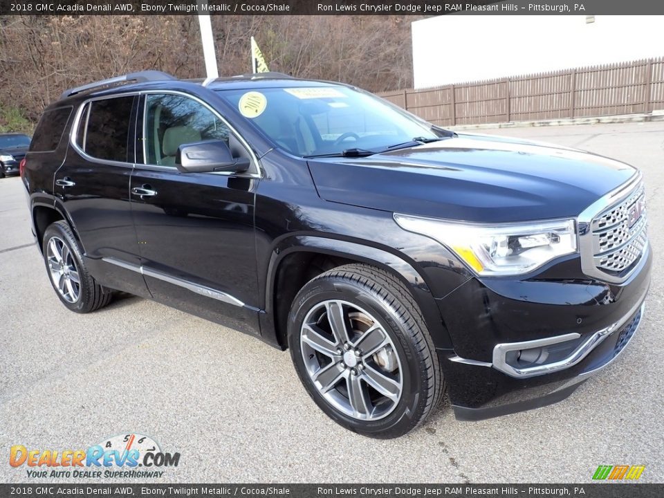 2018 GMC Acadia Denali AWD Ebony Twilight Metallic / Cocoa/Shale Photo #8