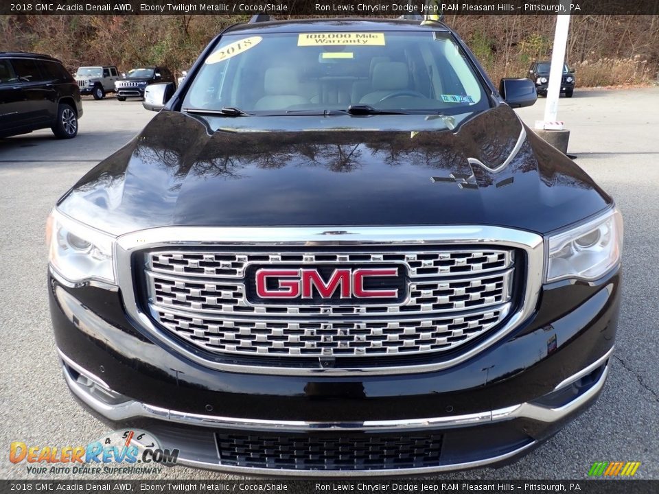 2018 GMC Acadia Denali AWD Ebony Twilight Metallic / Cocoa/Shale Photo #9