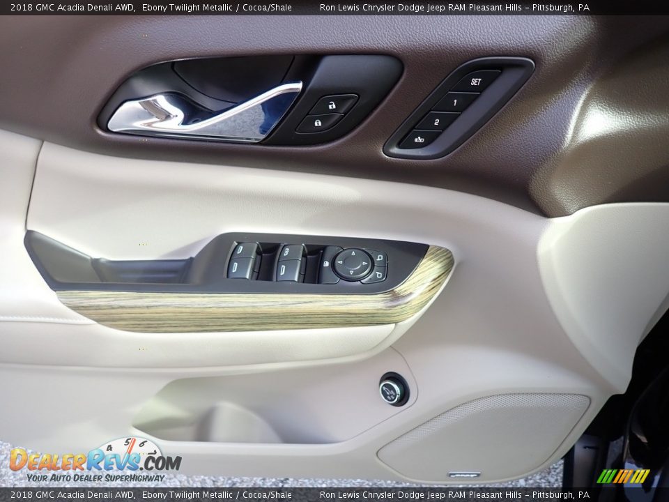 2018 GMC Acadia Denali AWD Ebony Twilight Metallic / Cocoa/Shale Photo #14