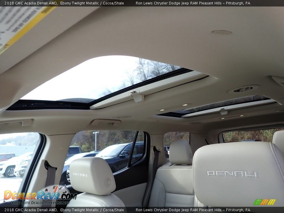 2018 GMC Acadia Denali AWD Ebony Twilight Metallic / Cocoa/Shale Photo #16