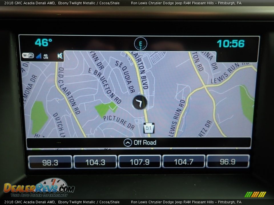 2018 GMC Acadia Denali AWD Ebony Twilight Metallic / Cocoa/Shale Photo #17