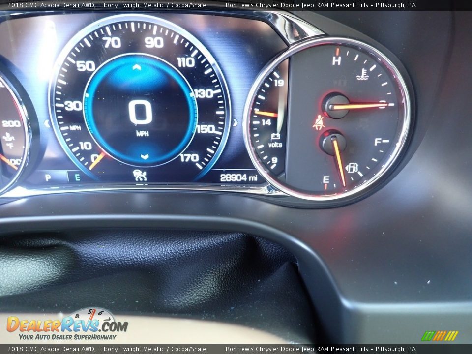 2018 GMC Acadia Denali AWD Ebony Twilight Metallic / Cocoa/Shale Photo #20