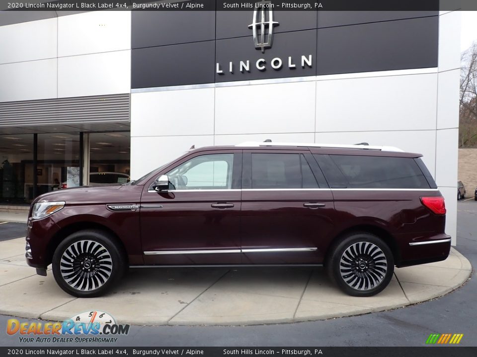 2020 Lincoln Navigator L Black Label 4x4 Burgundy Velvet / Alpine Photo #2