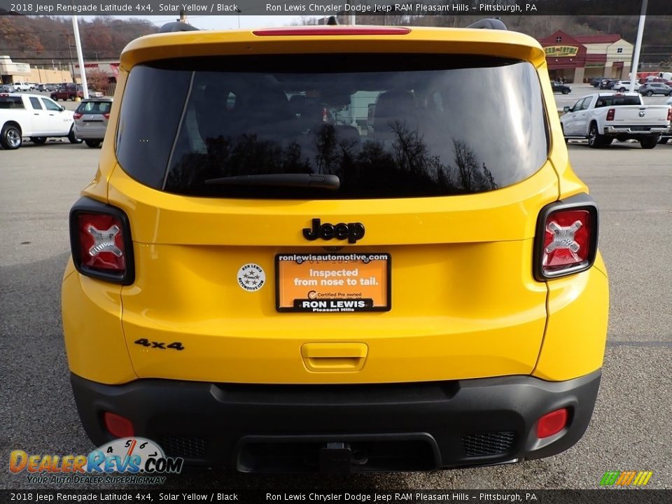 2018 Jeep Renegade Latitude 4x4 Solar Yellow / Black Photo #4