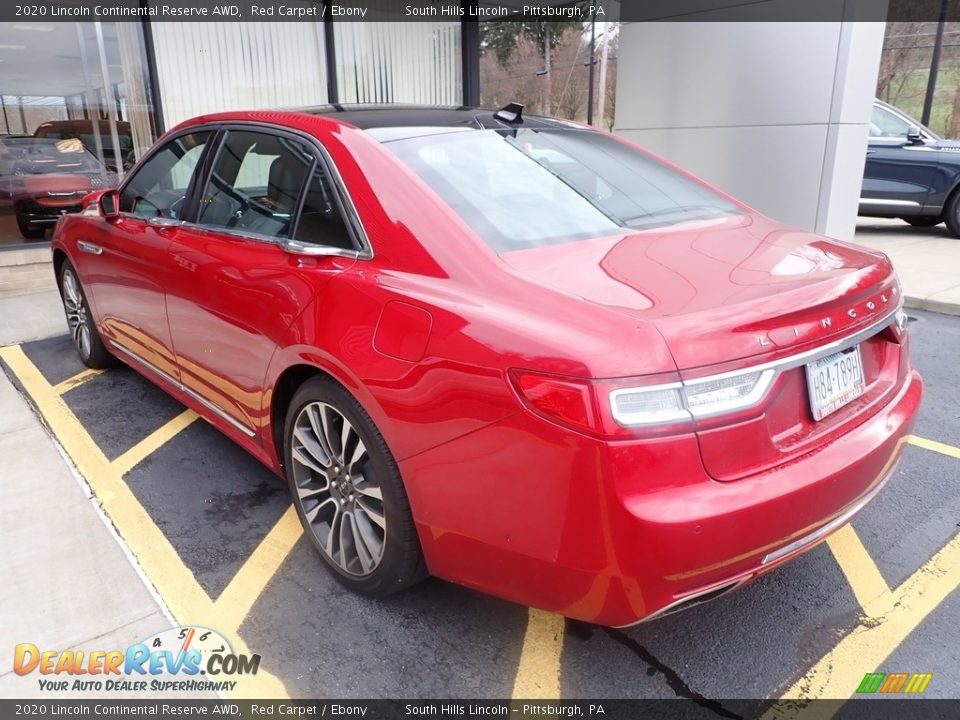 2020 Lincoln Continental Reserve AWD Red Carpet / Ebony Photo #2