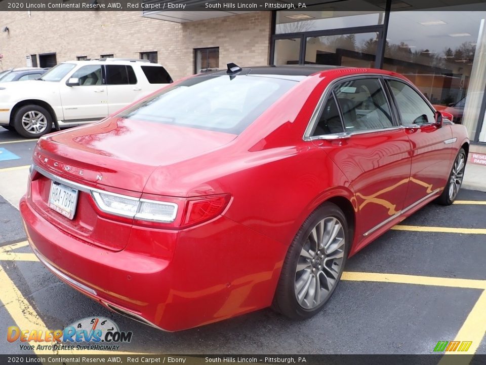 2020 Lincoln Continental Reserve AWD Red Carpet / Ebony Photo #3